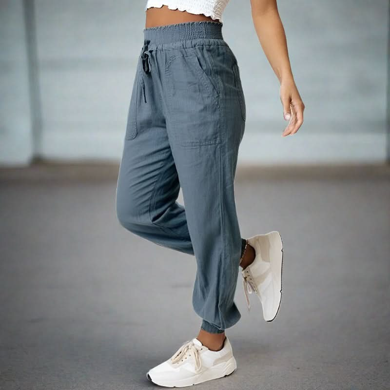 Sporthose mit Kordelzug und Seitentaschen für Damen