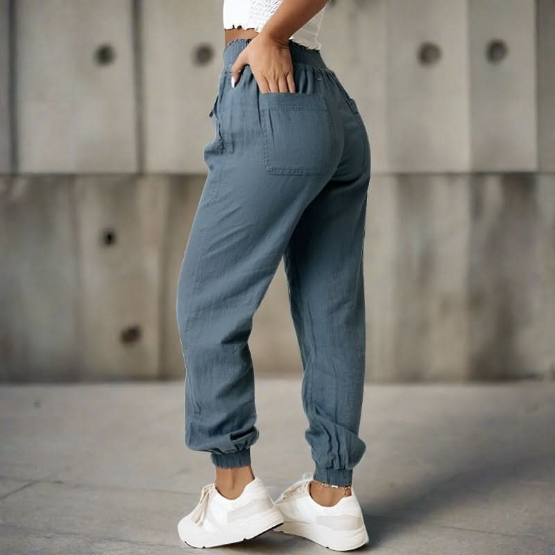 Sporthose mit Kordelzug und Seitentaschen für Damen